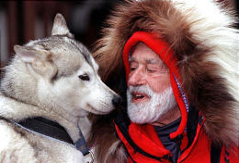 Antarctic explorer Norman Vaughan, shown in February 2000, was part of 1928 expedition to the South Pole, where he was a dog handler and driver.