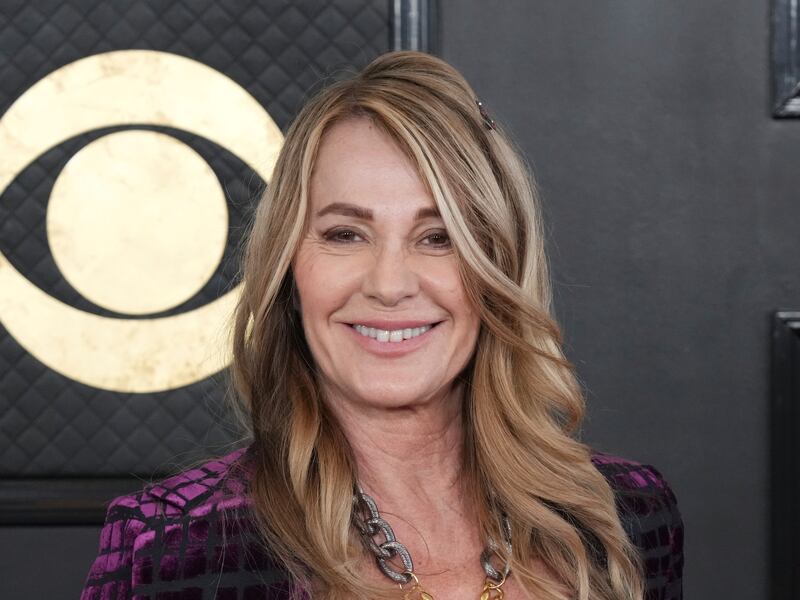 Nadia Comaneci arrives at the 65th annual Grammy Awards