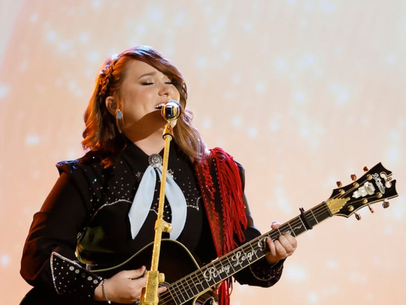 Ruby Leigh performs during the semifinals of “The Voice.”