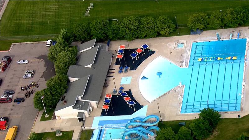 Pleasant Grove Veterans Memorial Pool, 582 E. 300 South, is cleared after police say excess chlorine was pumped into the water, sickening nearly 50 people on Tuesday, June 4, 2019.
