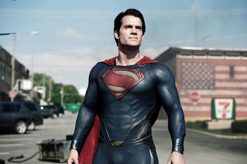 This film publicity image released by Warner Bros. Pictures shows Henry Cavill as Superman in “Man of Steel.”