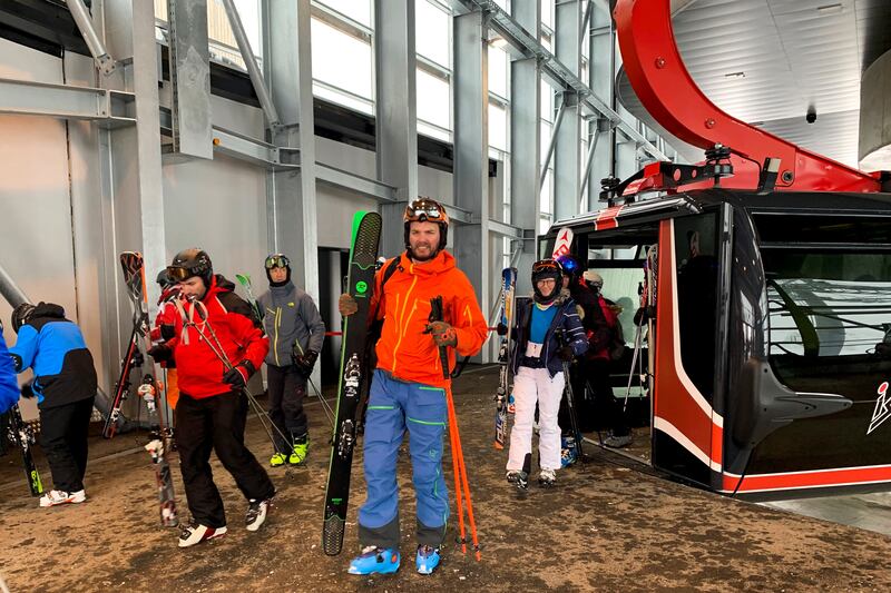 A 3S gondola is pictured in Ischgl, Austria.