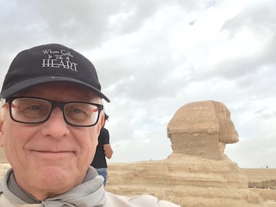Composer John Sereda sends his greetings to fans of "When Calls the Heart" from Egypt in 2019.