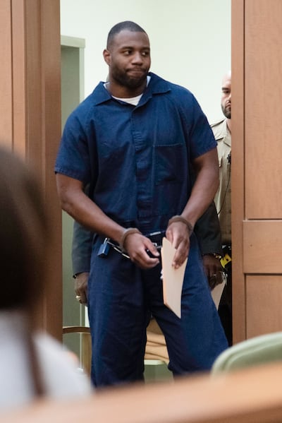 Torrey Green enters the courtroom for his sentencing in 1st District Court on Wednesday, March 27, 2019, in Brigham City. Green was found guilty in January of eight charges, including five counts of rape and a charge of sexual battery in connection to rep