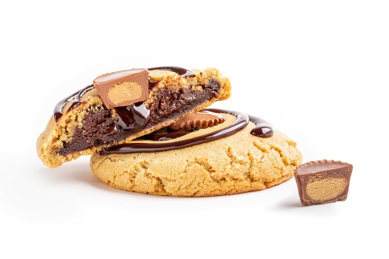 A Reeses Reverse Slice cookie.
