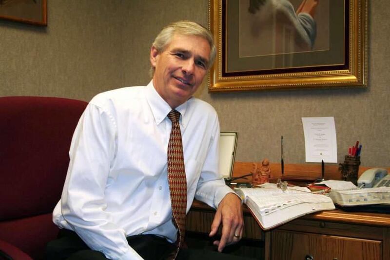 S. Michael Wilcox in his office at the Salt Lake University LDS Institute of Religion in 2009. Wilcox has since retired.