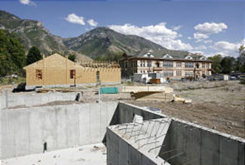 Work has started on nine of 12 homes planned around the old Maeser School in Provo as part of a $5.2 million project.