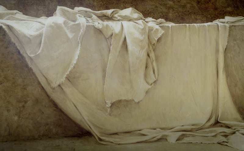 A depiction of the empty tomb is a symbol of the resurrection of Jesus Christ.