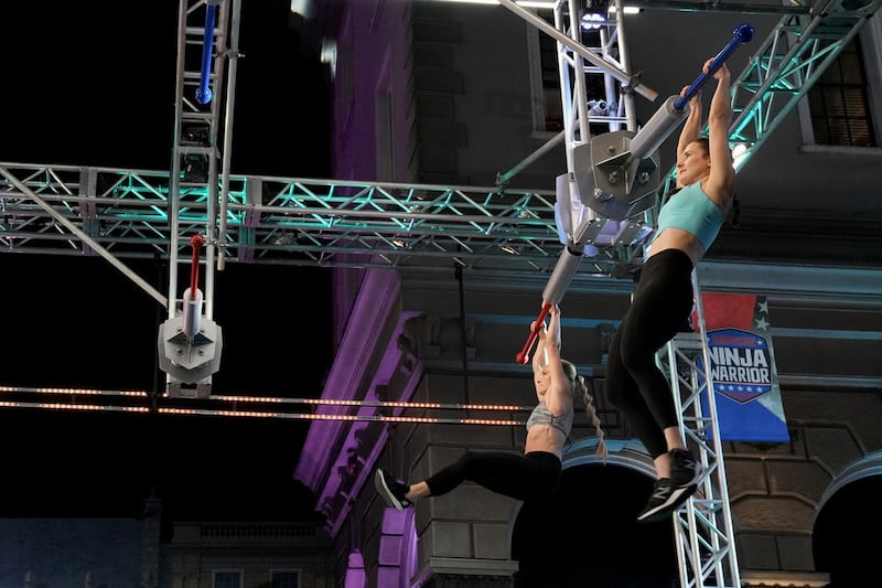Ally Tippetts Wootton and Kyndal McKenzie go head-to-head on “American Ninja Warrior.”