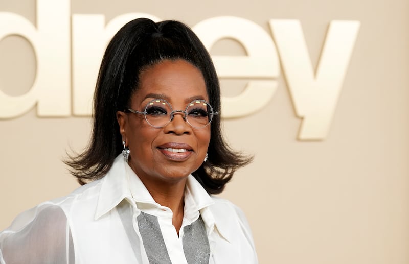 Oprah Winfrey, appears at the premiere of the documentary “Sidney” in Los Angeles.