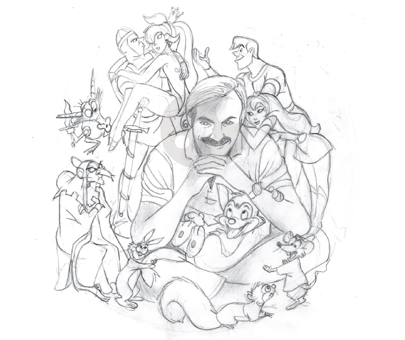A sketch from Don Bluth’s autobiography, “Somewhere Out There: My Animated Life.”