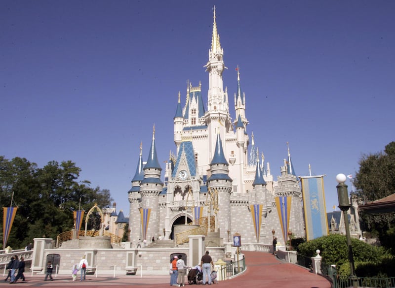 This Jan. 26, 2006, file photo shows Cinderella’s Castle at Walt Disney World’s Magic Kingdom in Lake Buena Vista, Fla.