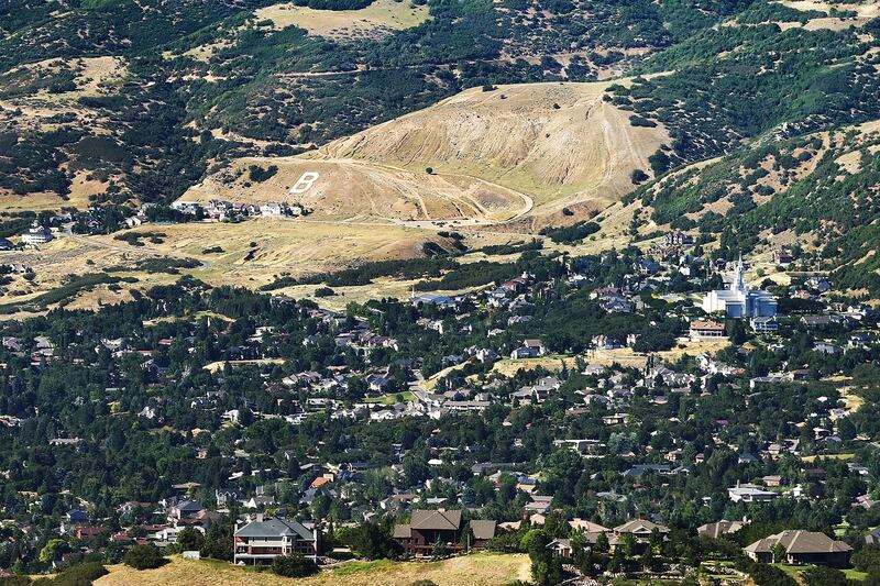 The Bountiful “B” is seen on Monday, July 11, 2016.