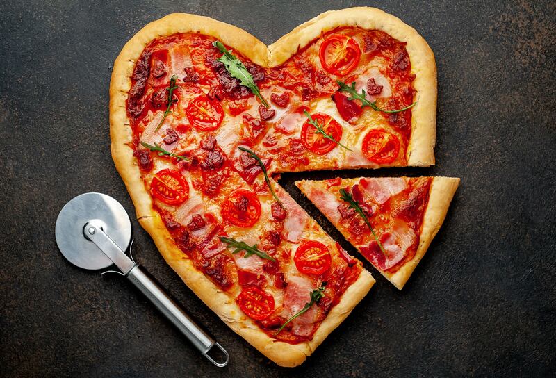 Is a heart-shaped pizza the way to your valentine’s heart?