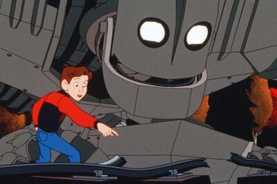 A scene from the film "The Iron Giant," which is being screened for free at Fairmont Park in Salt Lake City on Friday, July 6.
