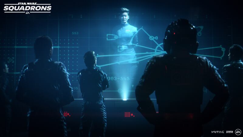 A look at the Empire in “Star Wars: Squadrons.”