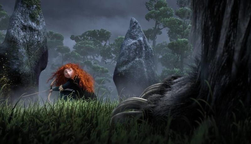 Merida, voiced by Kelly Macdonald, in a scene from "Brave."