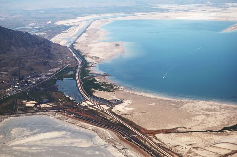 The Great Salt Lake is pictured on Thursday, July 20, 2023.