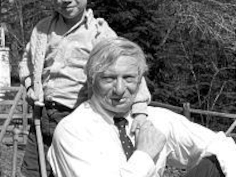 Nathaniel Kahn and Louis Kahn in "My Architect: A Son's Journey."