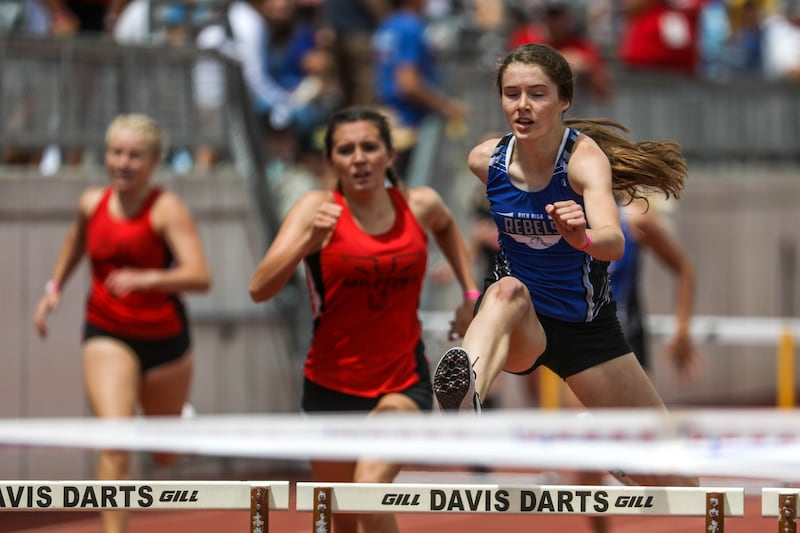 Rich High School’s Violett Taylor won four events at the 1A state track and field meet at Davis High School.