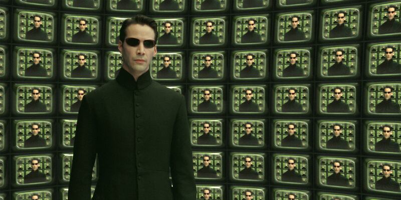 Keanu Reeves in “The Matrix Reloaded,” a Warner Bros. Pictures and Village Roadshow Pictures film.