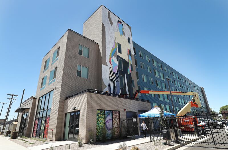 Project Open in Salt Lake City on Tuesday, June 12, 2018. Its developers say it is the tallest net-zero apartment building in Utah and the first to be built for the same cost as a conventional building.