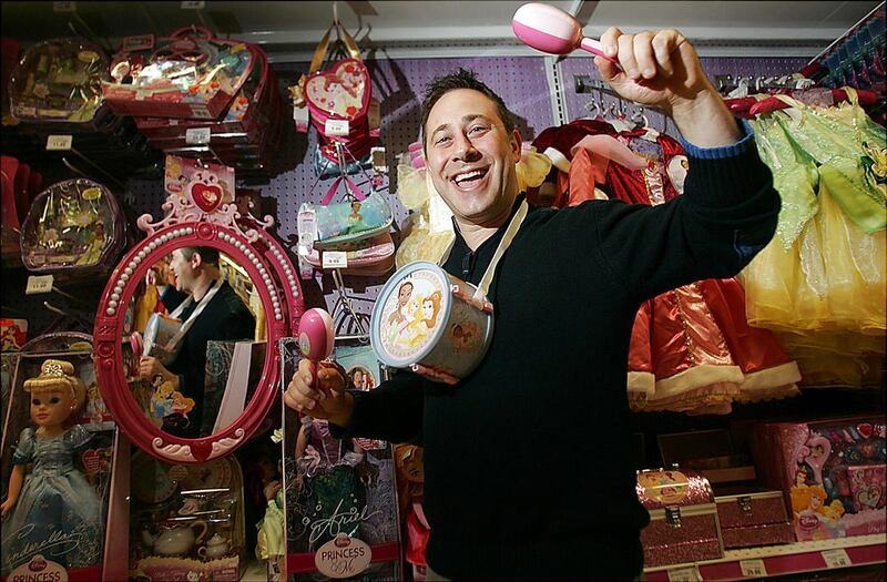 As a child Michael Rinzler used to shop at the Toys R Us in Totowa, New Jersey, where his is shown on November 4, 2010, now toys from his company Creative Designs International are sold there.