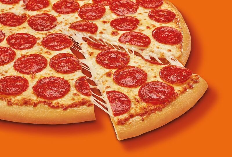 Photo of Little Caesars pizza.