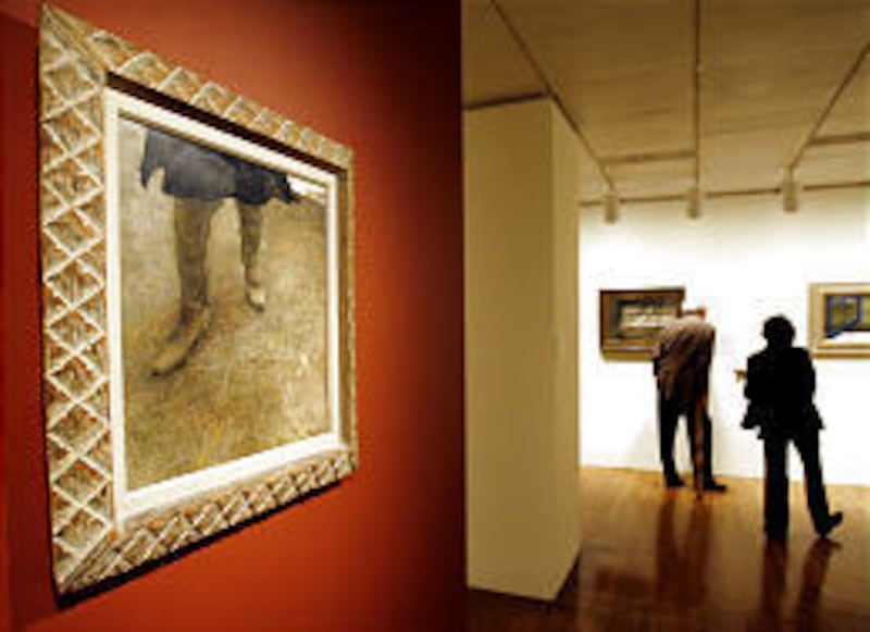 Andrew Wyeth's painting "Trodden Weed," 1951, is part of a retrospective at the Philadelphia Museum of Art.