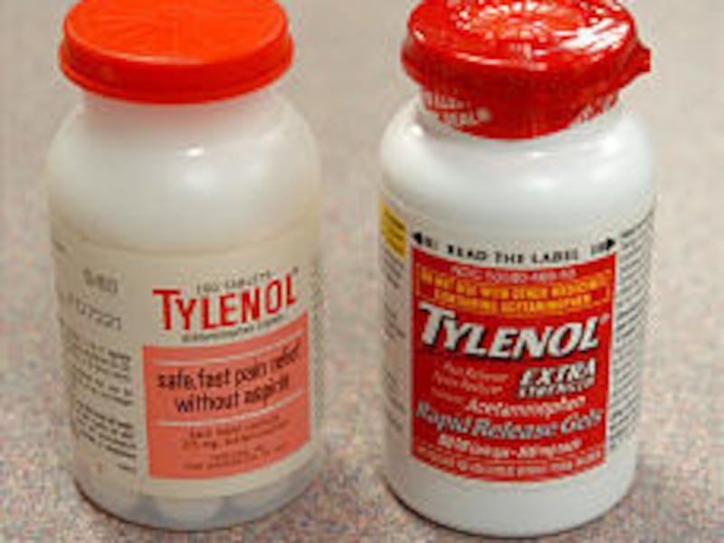 Tylenol sales have jumped so far in '05, in part because Vioxx and Bextra were pulled from market due to heart attack and stroke risk.