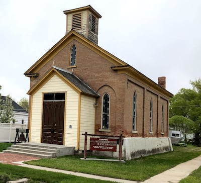 Utah's first Methodist church in Corinne. It's now a museum.