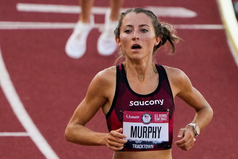 Grayson Murphy, a West High grad who ran at the University of Utah, and BYU’s Courtney Wayment, a Davis High grad, finished 1-2 in the first heat of the 3,000-meter steeplechase.
