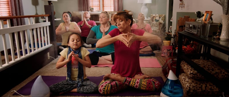 A scene from "Before Your Time" shows Janie Wyatt Wilkinson, front right, playing the community film's supporting lead Aunt Nora alongside Erin Black, front left, acting as Livie Foster.