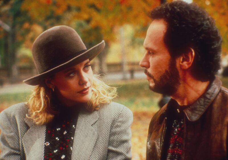 Meg Ryan and Billy Crystal in the 1989 film “When Harry Met Sally.”