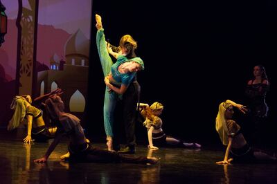 A scene from Odyssey Dance Theatre's "Redux Nut-Cracker" performance, playing at Kingsbury Hall from Dec. 12 -22, 2018.