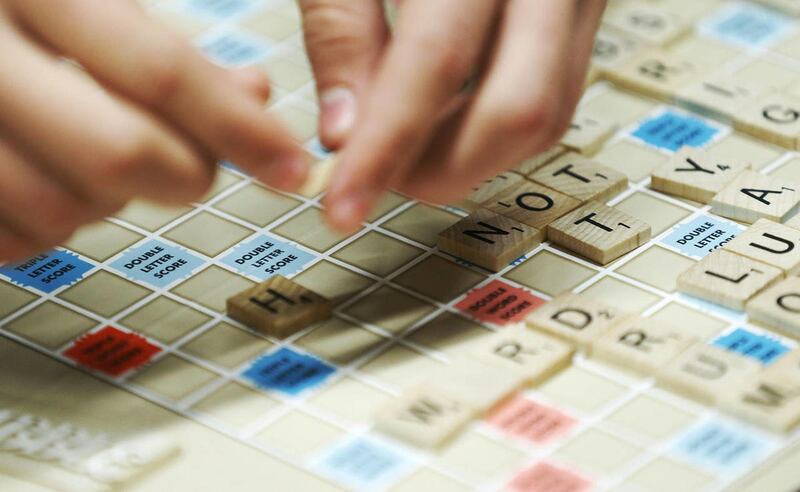 Students and guests play Scrabble at Wasatch Junior High in Salt Lake County Tuesday, Dec. 9, 2014.