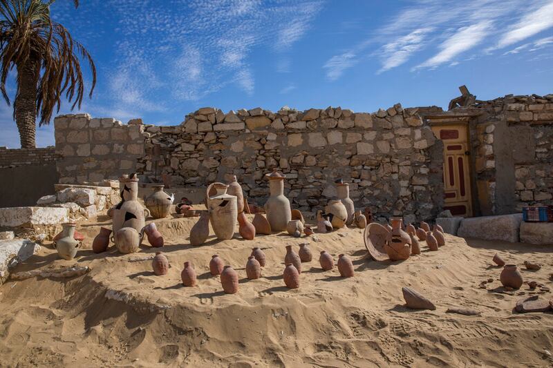 Pottery in Cairo, Egypt.