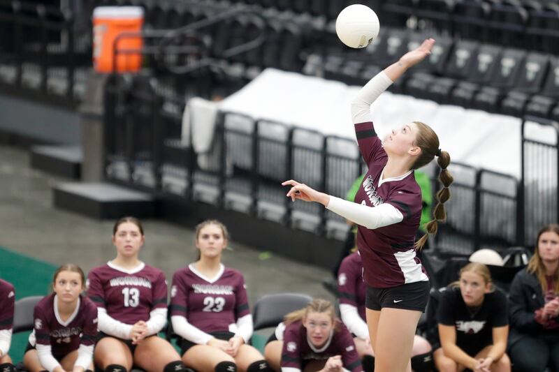 Morgan Trojans’ Alyvia Jaffa hits the ball