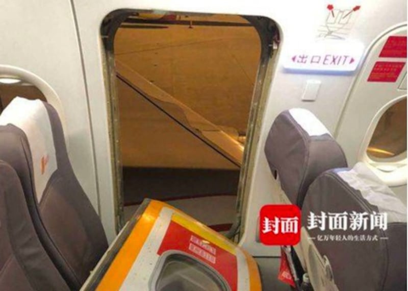 According to the South China Morning Post, the man, who was identified as Chen, opened the door because he said the packed plane was “stuffy.”