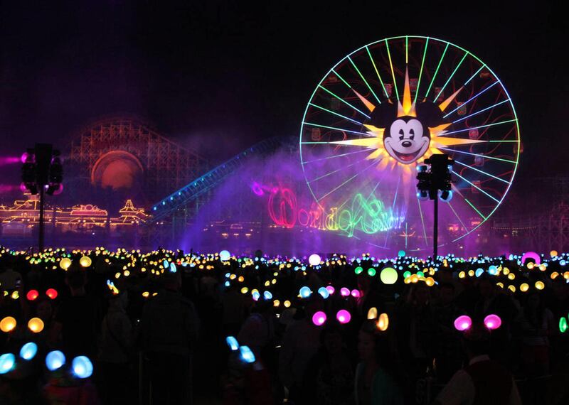 The popular, nighttime spectacular “World of Color” at Disney California Adventure park continues with the new “World of Color — Celebrate!” as part of the park’s Diamond Celebration
