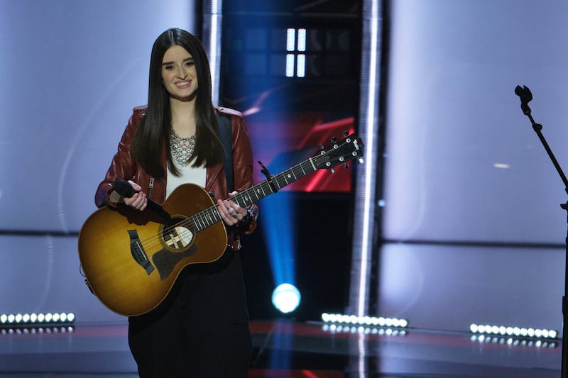 Sydney Kronmiller, a singer from Ogden, Utah, auditions for “The Voice.”