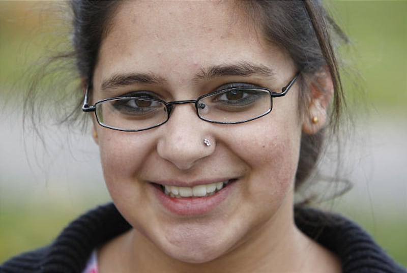 Suzannah Pabla was told by her teacher that her nose ring was a violation of Bountiful Junior High's dress code.