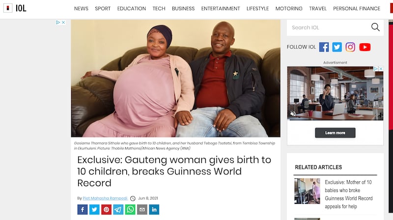 Gosiame Thamara Sithole and her husband, Teboho Tsotetsi.