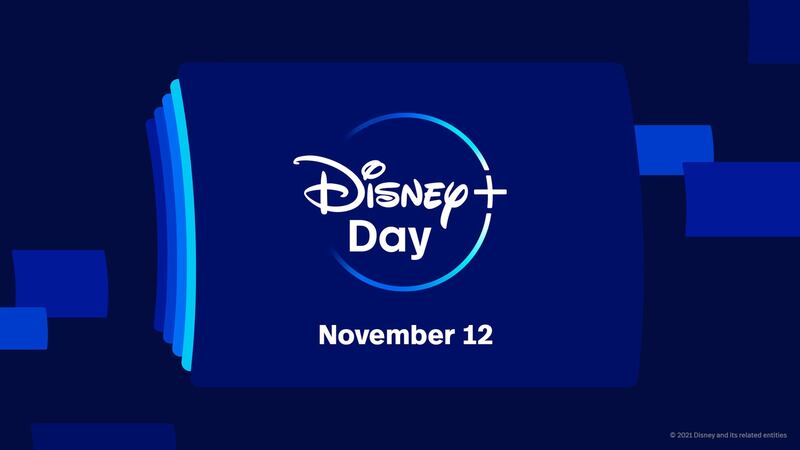 Photo of the Disney+ Day logo.