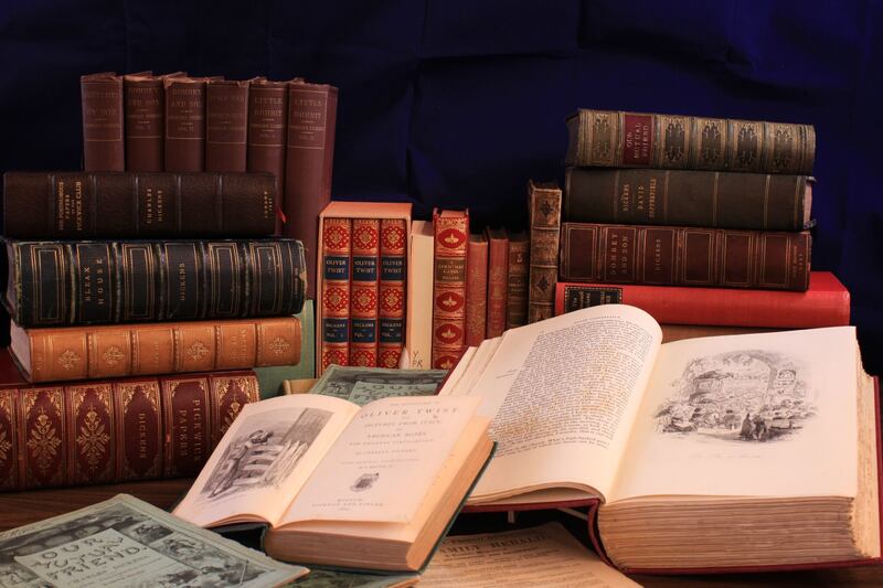 A collection of rare Charles Dickens publications at Howard Gotlieb Archival Research Center at Boston University.