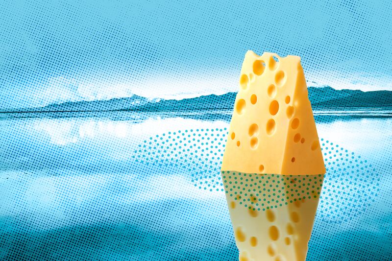 An illustration of cheese.