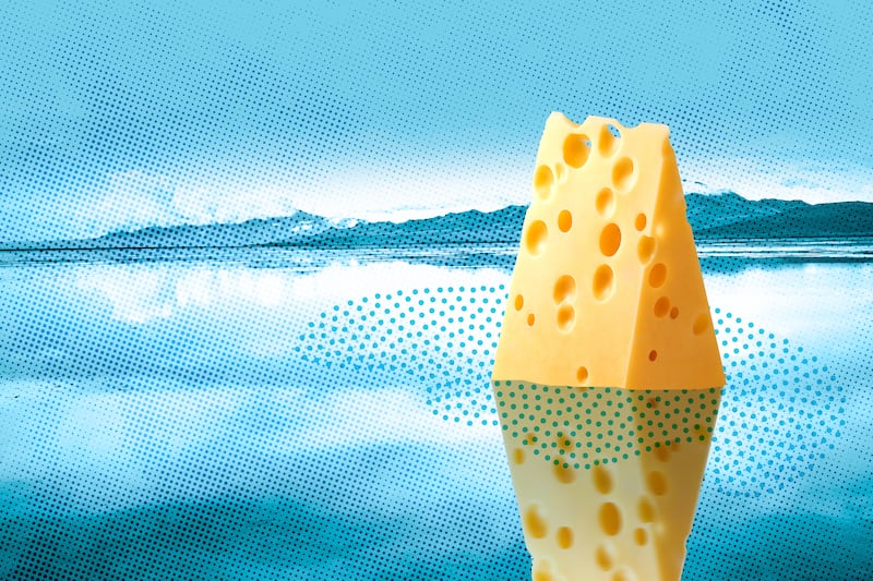 An illustration of cheese.