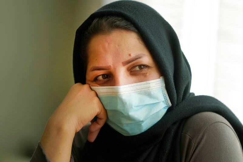 Afghan refugee Mozhgan Entazari in Irvine, California.