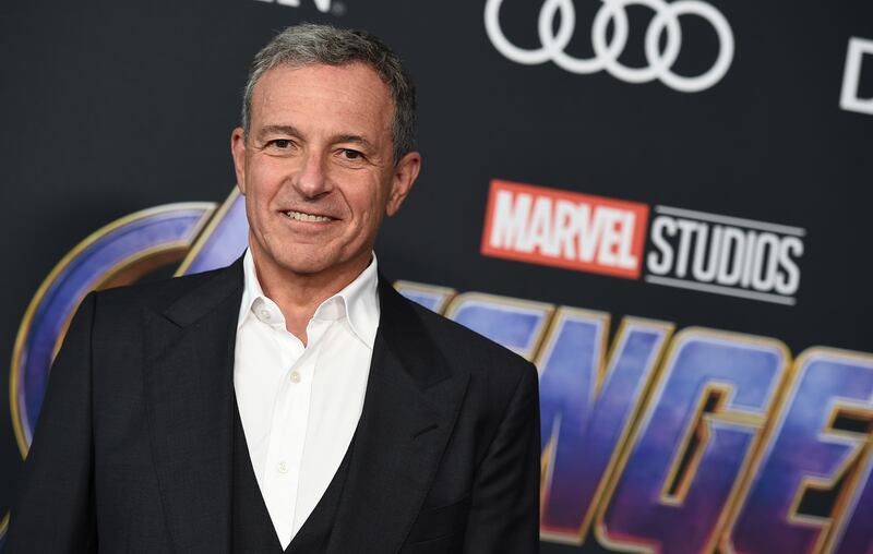 Disney CEO Bob Iger arrives at the premiere of “Avengers: Endgame” at the Los Angeles Convention Center.