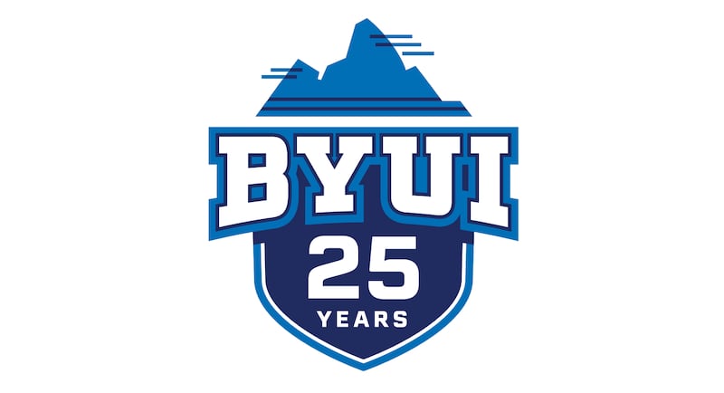 A limited-edition logo created to celebrate BYU-Idaho's 25th anniversary as a four-year university is shown.